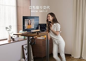 【新品未使用】Claiks 電動昇降デスク 幅100cm*奥行60cm Amazon | Claiks 昇降デスク 幅100cm 引き出し付き デスク 高さ